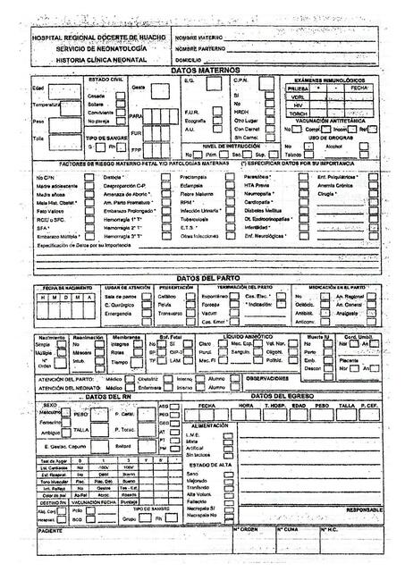 Guia Historia Clinica Del Recien Nacido Heydi Mayli Rm Udocz