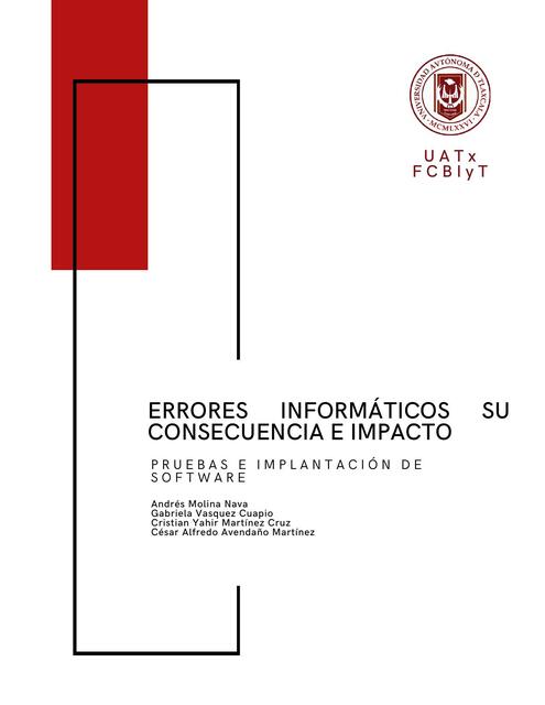 Errores Inform Ticos Su Consecuencia E Impacto C Sar Mart Nez Udocz