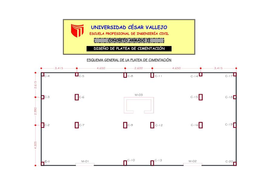 Dise O De Platea De Cimentacion Hf Ingenieros Udocz