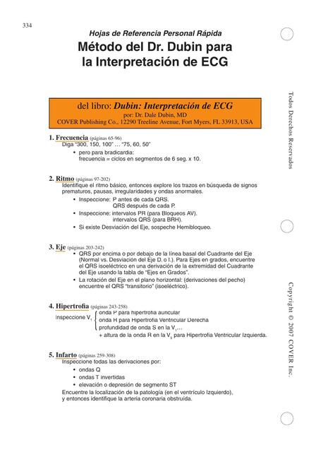 Interpretación de ECG Dubin Ricardo uDocz