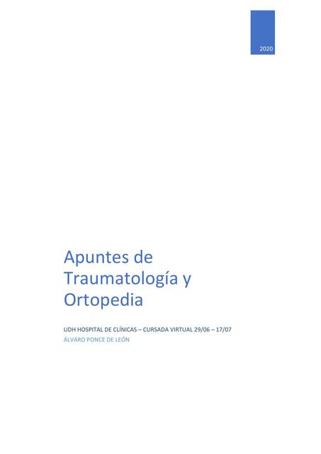 Traumatología hospital de clínicas agustina farjat uDocz