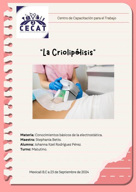 Criolipólisis TrabajoEscrito Melissa uDocz