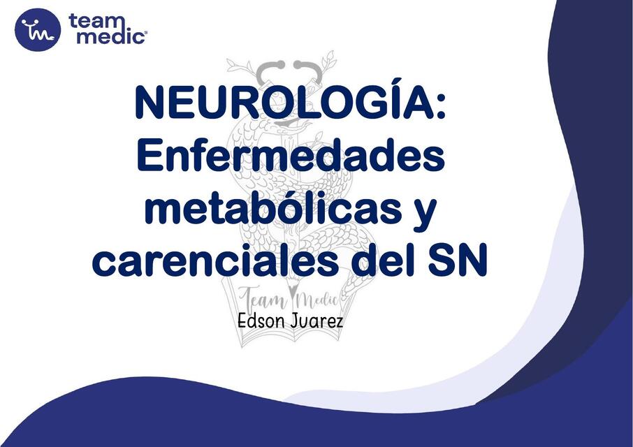 Enfermedades Metabolicas Y Carenciales Del Sn Luciana Zapata