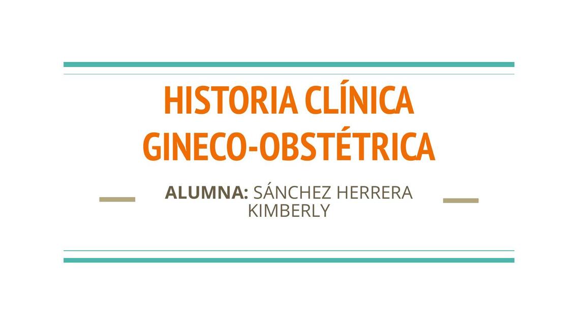 HC GINECO OBSTETRICIA KIMBERLY SANCHEZ HERRERA UDocz