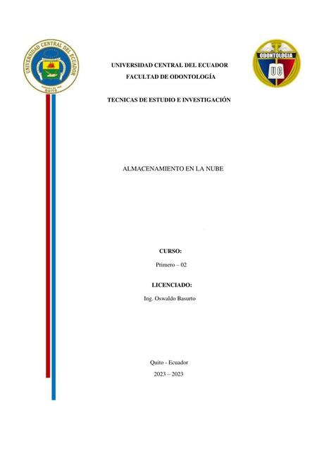 Almacenamiento En La Nube Tecnicas De Est Dio Camila Amanda Reascos