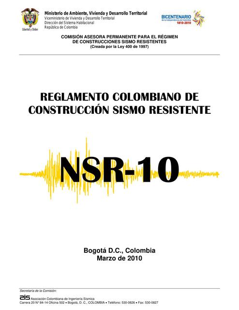 Reglamento NSR 10 Total Sebastian Hoyos UDocz