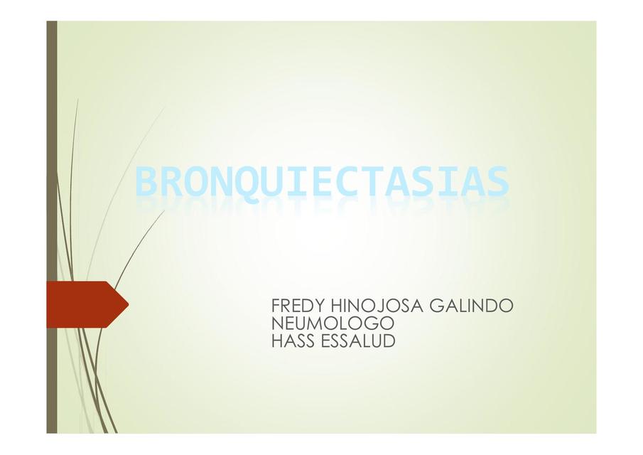 Bronquiectasia Pulmonar Ahmed Casana UDocz