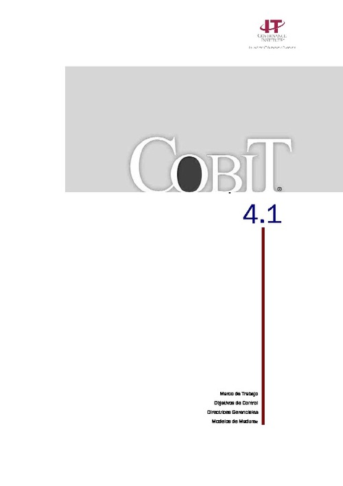 Cobit En Espa Ol Ana Estela Tapia Angulo Udocz