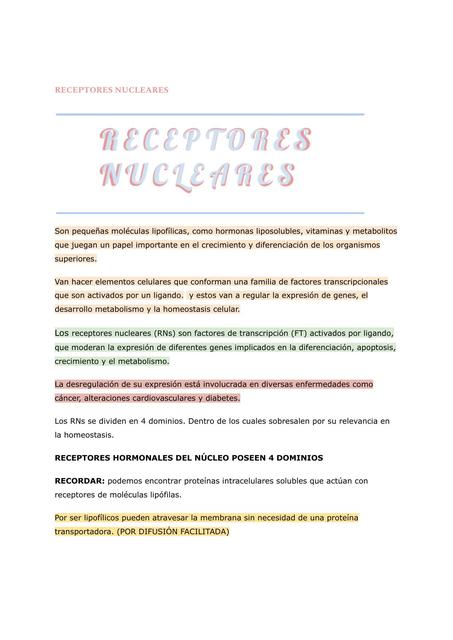 Receptores Nucleares