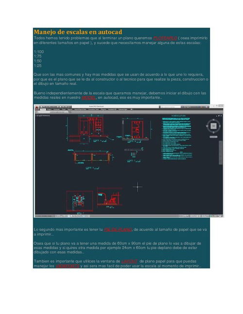 Autocad Y Mas Manejo De Escalas En Autocad Hot Sex Picture