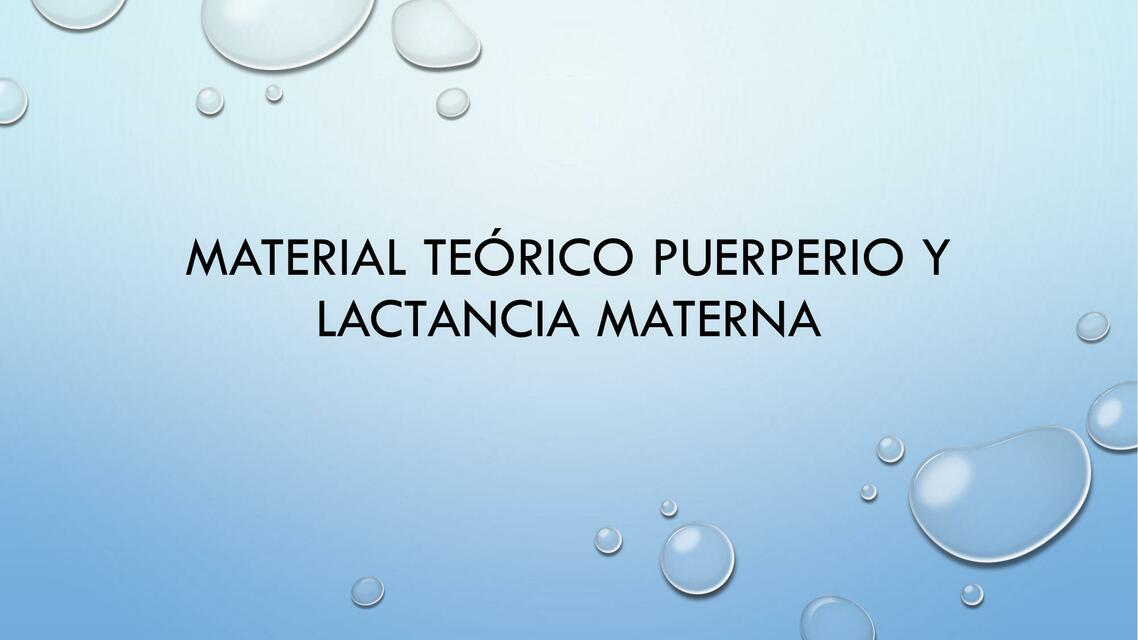 Material Te Rico Puerperio Y Lactancia Materna Lisette Resumediqobste