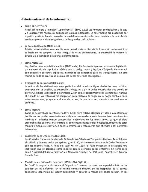 Fundamentos Historia De La Enfermer A Lisette Resumediqobste Udocz