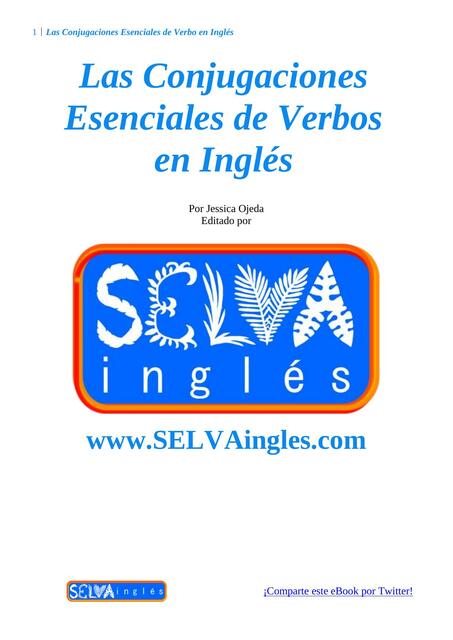 Las Conjugaciones Esenciales de Verbos en Inglés English for you uDocz