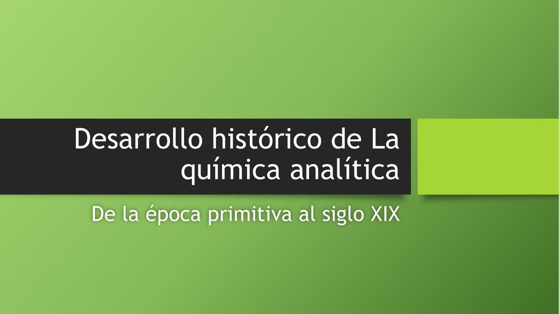 Presentacion Historia De La Quimica Analitica Mario Izaguirre Udocz