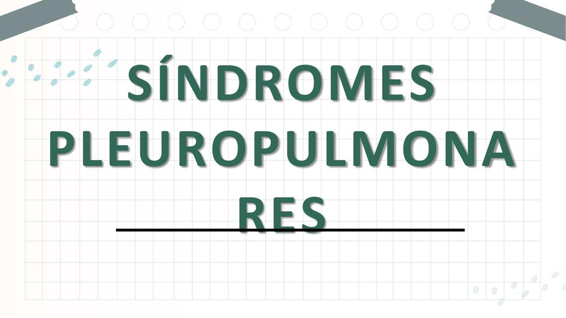 Síndromes pleuropulmonares SnoopyMed uDocz