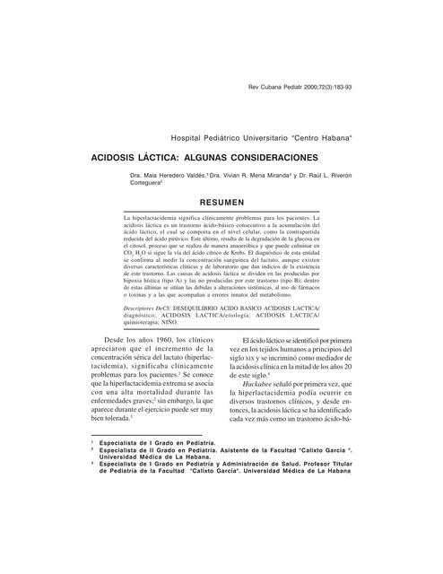 Acidosis Láctica Felix Jorge Jimenez uDocz