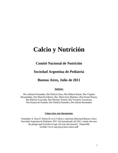 Calcio Y Nutrici N Carolyn Trochez Udocz