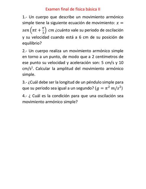 Examen final de física básica II RODRIGO GRANDON uDocz