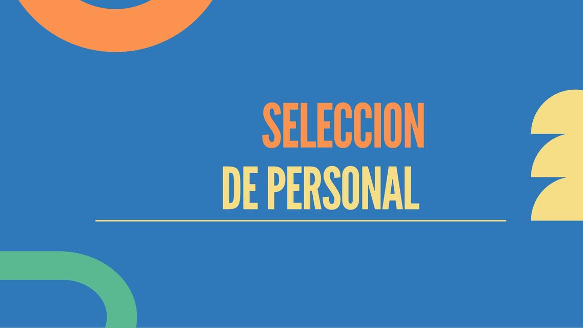 Selección de Personal Psico Lia uDocz