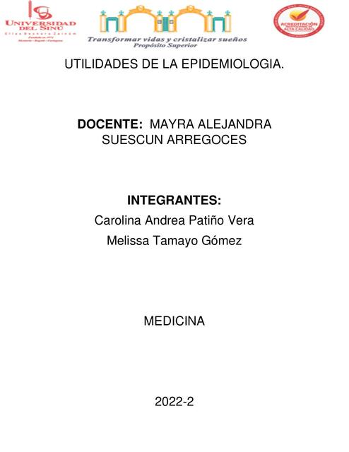 Ensayo Importancia De La Epidemiologia Carolina Pati O Udocz