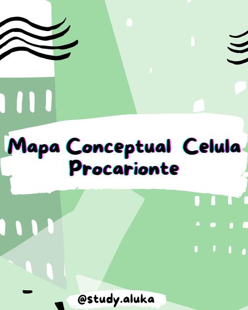 Mapa Conceptual Celula Procarionte Study Aluka Udocz