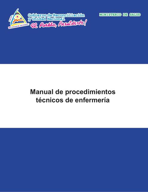 Unicef Manual Tecnico Procedimientos Enfermeria Carolina Martinez UDocz