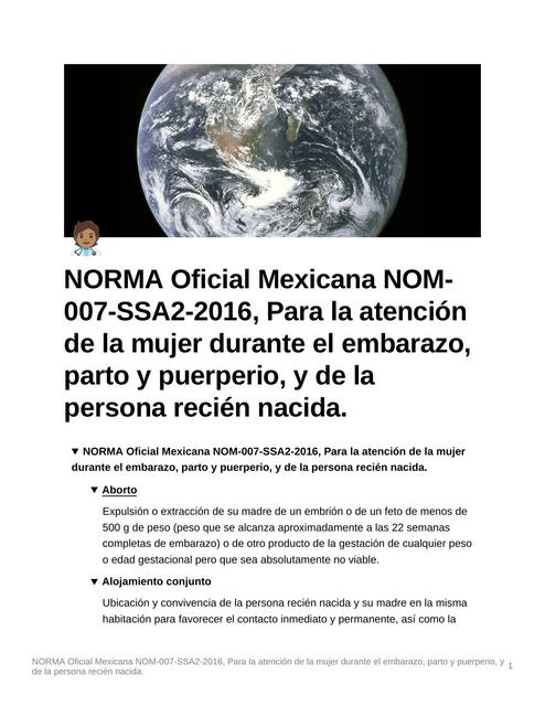 Norma Oficial Mexicana Nom Ssa Para La Atenci