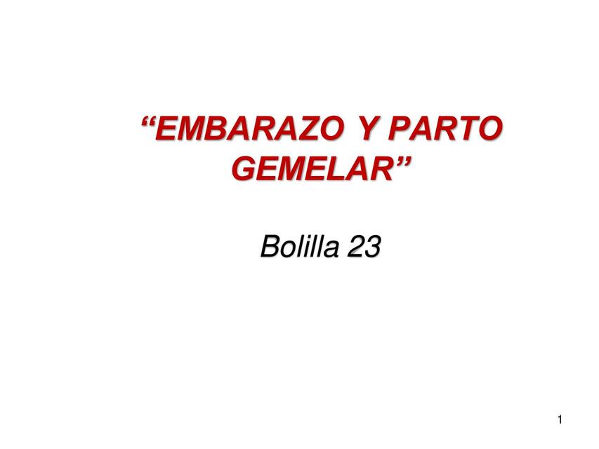 23 Embarazo Y Parto Gemelar Lisette ResuMedIqObste UDocz