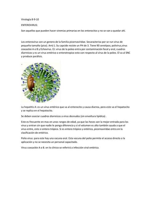 Virología Enterovirus Juan Aguirre uDocz