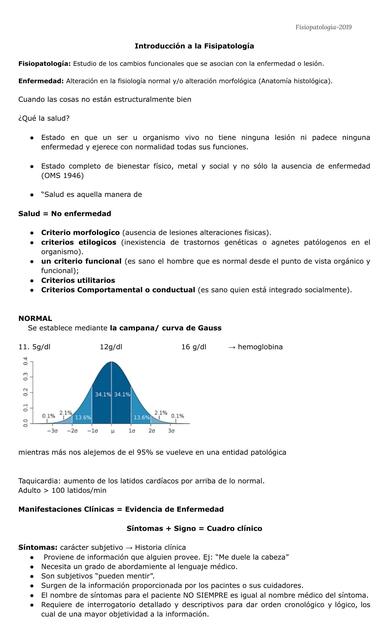 Introducci N A La Fisiopatolog A Medilove Udocz