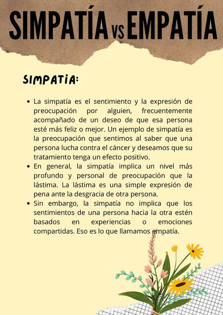 Simpatía vs Empatía Linda Milena León Gómez uDocz