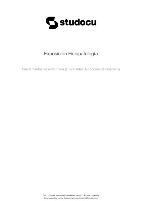 Exposicion Fisiopatolog A Ivanna Galindo Udocz