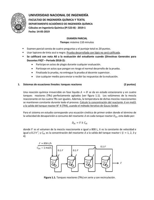 Examen Parcial Pi Study Ingenieros Udocz