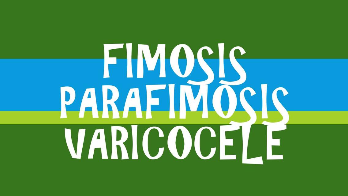 Fimosis Parafimosis Y Varicocele Nutriva UDocz