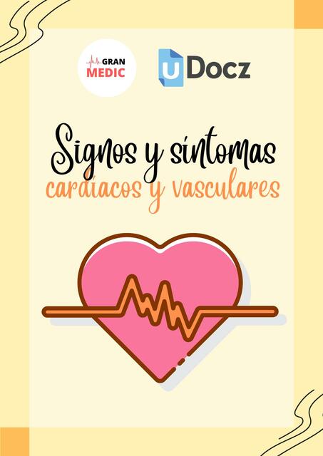 Signos Y S Ntomas Card Acos Y Vasculares Gran Medic Udocz