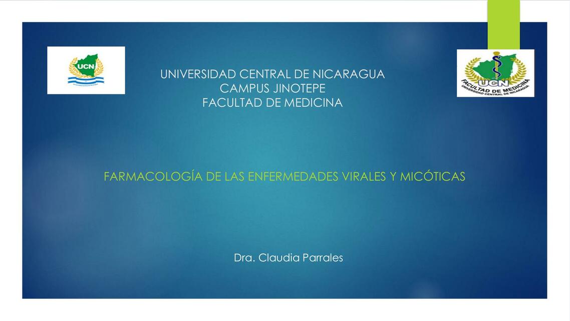 Farmacología de la Enfermedades Virales y Micóticas Hiroshy uDocz