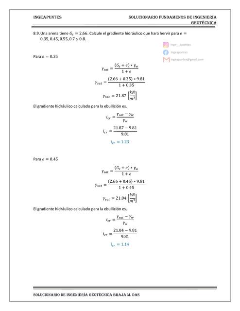 Solucionario 4ta Edición Ingeniería Geotécnica 8 9 8 10 IngeApuntes