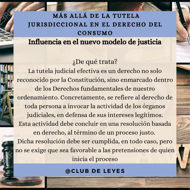 Más Allá de la Tutela Jurisdiccional en el Derecho del Consumo De qué