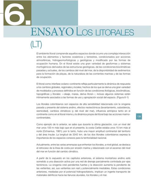 Ensayo Los Litorales Biología General uDocz