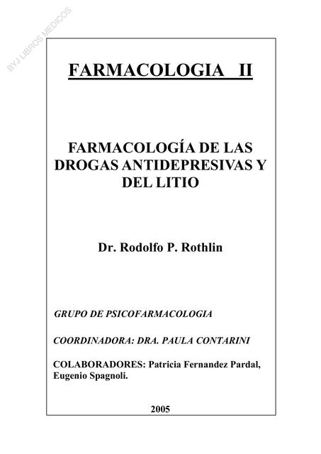 Farmacología de las Drogas Antidepresivas y del Litio futuramedica