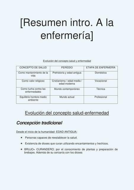 Evolución del Concepto Salud y Enfermedad lisa bkn uDocz