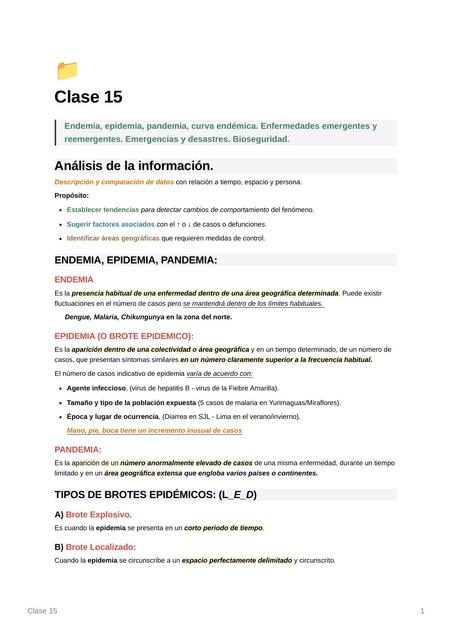 Clase Endemia Epidemia Pandemia Anderson Chavez Patricio Udocz