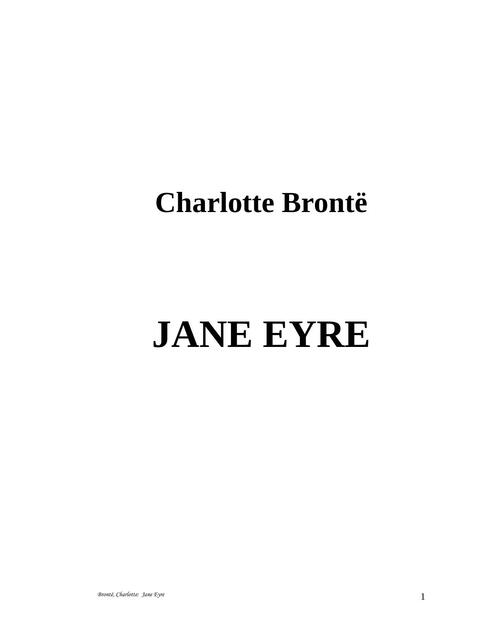 Jane Eyre Charlotte Brontë Alianza literaria uDocz