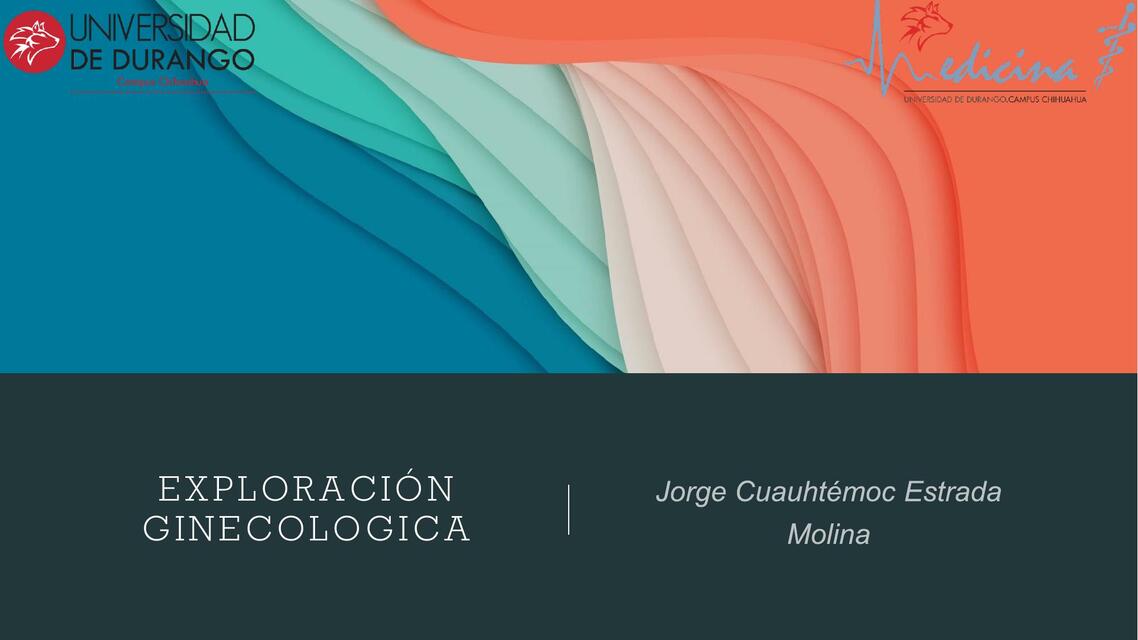 Exploración ginecologica Jorge Cuauhtémoc Estrada Molina uDocz