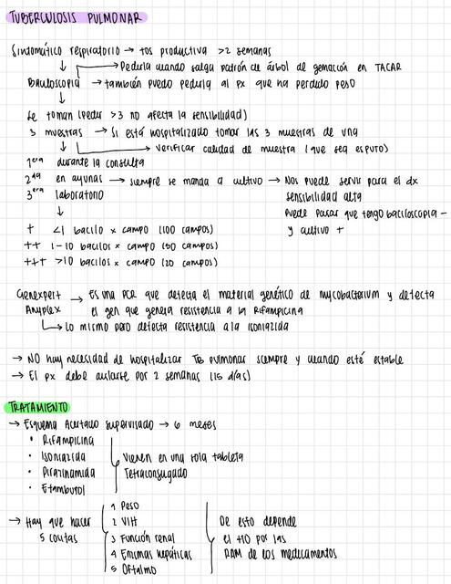 Tuberculosis Pulmonar Claudia UDocz