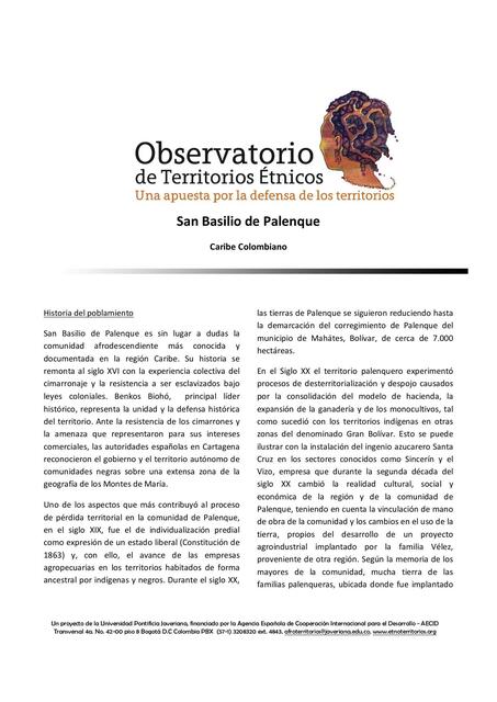 Observatorio de Territorios Étnicos Jose Avila uDocz