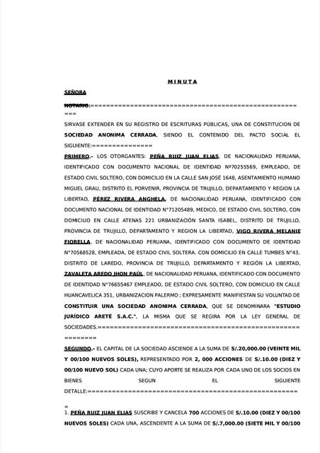 Res Menes De Minuta De Constituci N Descarga Apuntes De Minuta De