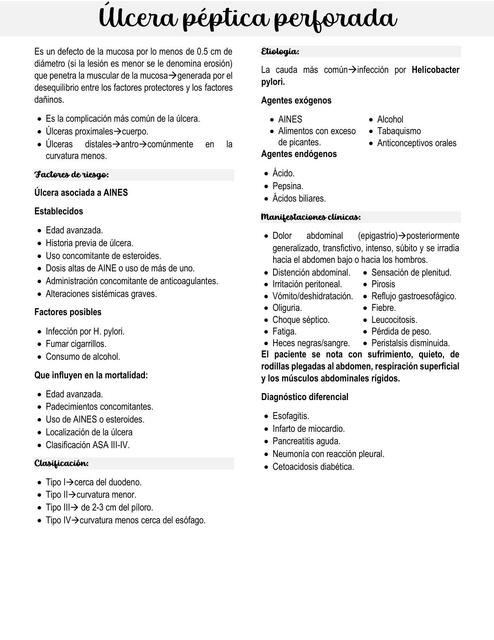 Lcera P Ptica Perforada Medic Notes Udocz