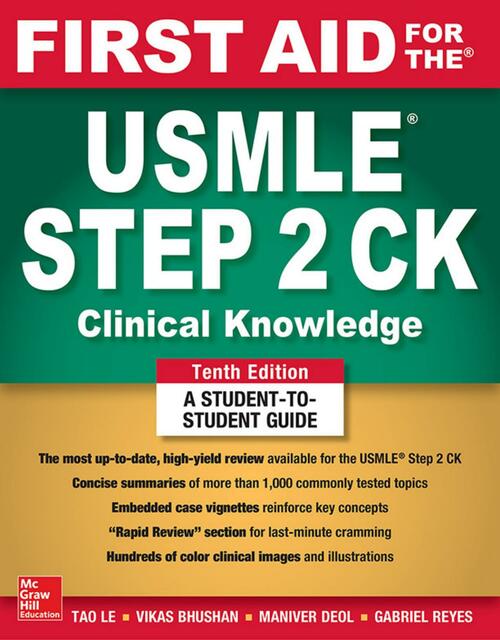 First Aid for the USMLE paso 2 CK Español Katherine López uDocz