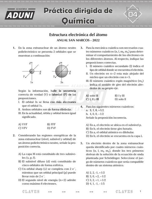 Estructura electrónica del átomo LUIS FERNANDO FUENTES BERAUN uDocz